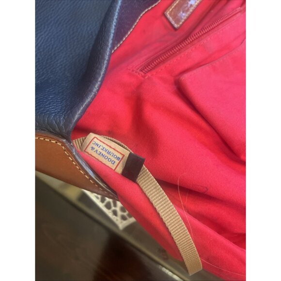 Dooney & Bourke Pebble Grain Logo Lock Shoulder Bag Blue Purse Handbag - Picture 11 of 16